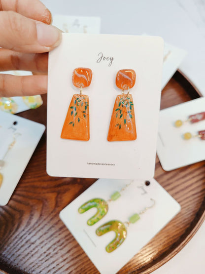 Forest Shrink Plastic Earrings