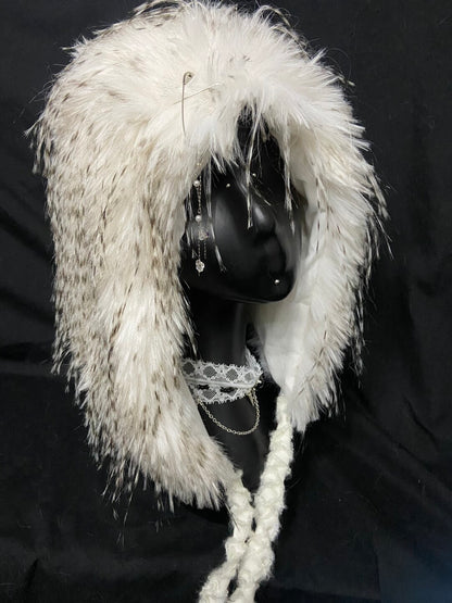 Fluffy Faux Fur Hood