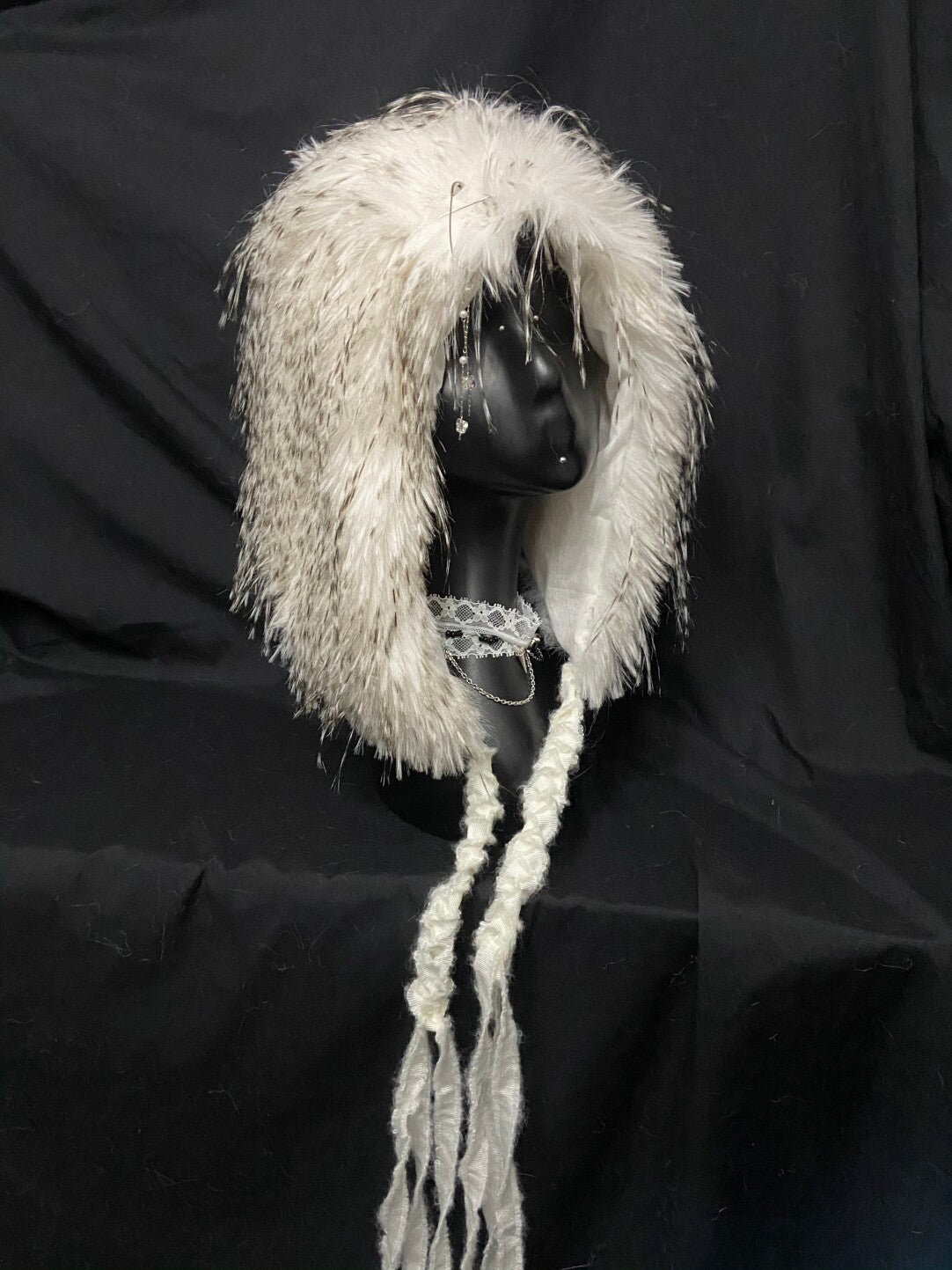 Fluffy Faux Fur Hood