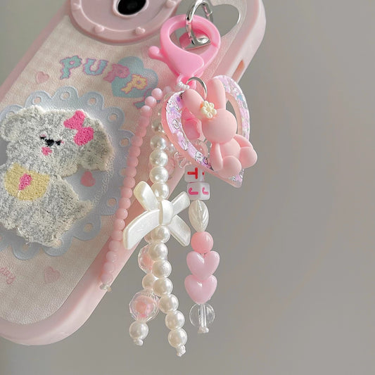 Fluffy Puppy Faux Leather Phone Case | iPhone Case | Three Fleas