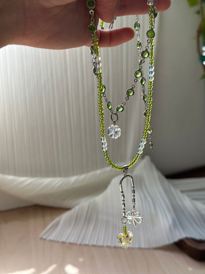 Four-Leaf Clover Silent Layers Necklace
