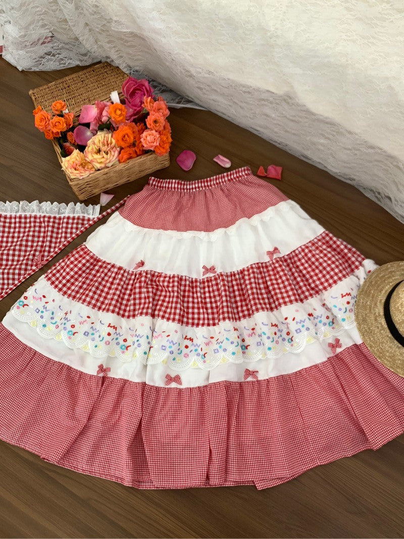 Françoise Cupcake Embroidered Skirt