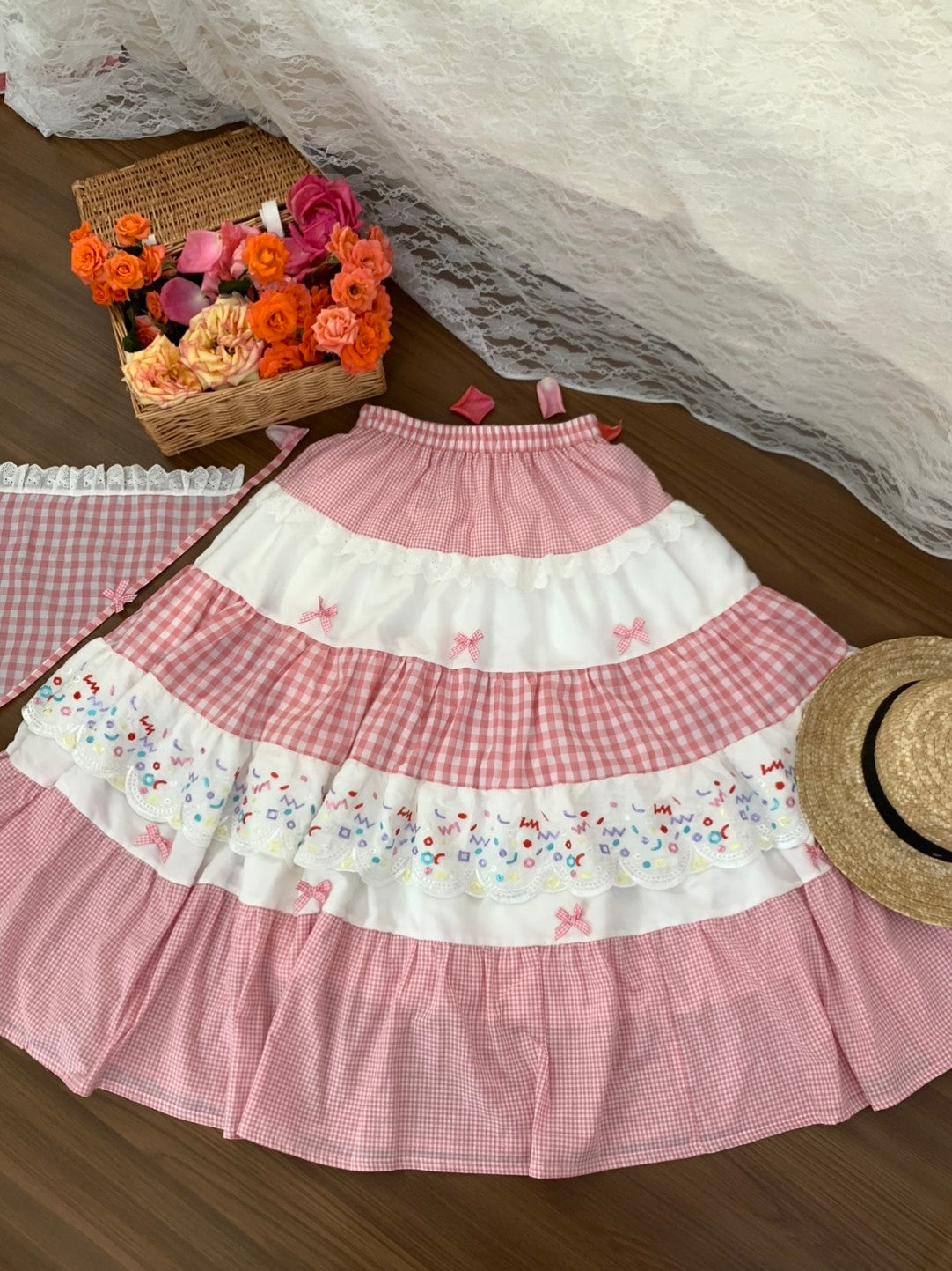 Françoise Cupcake Embroidered Skirt