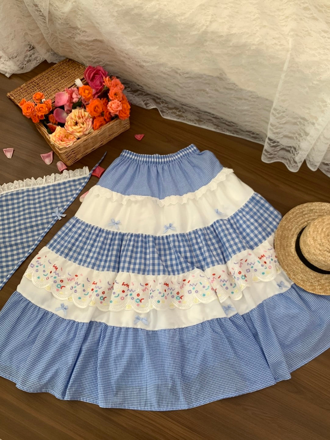 Françoise Cupcake Embroidered Skirt