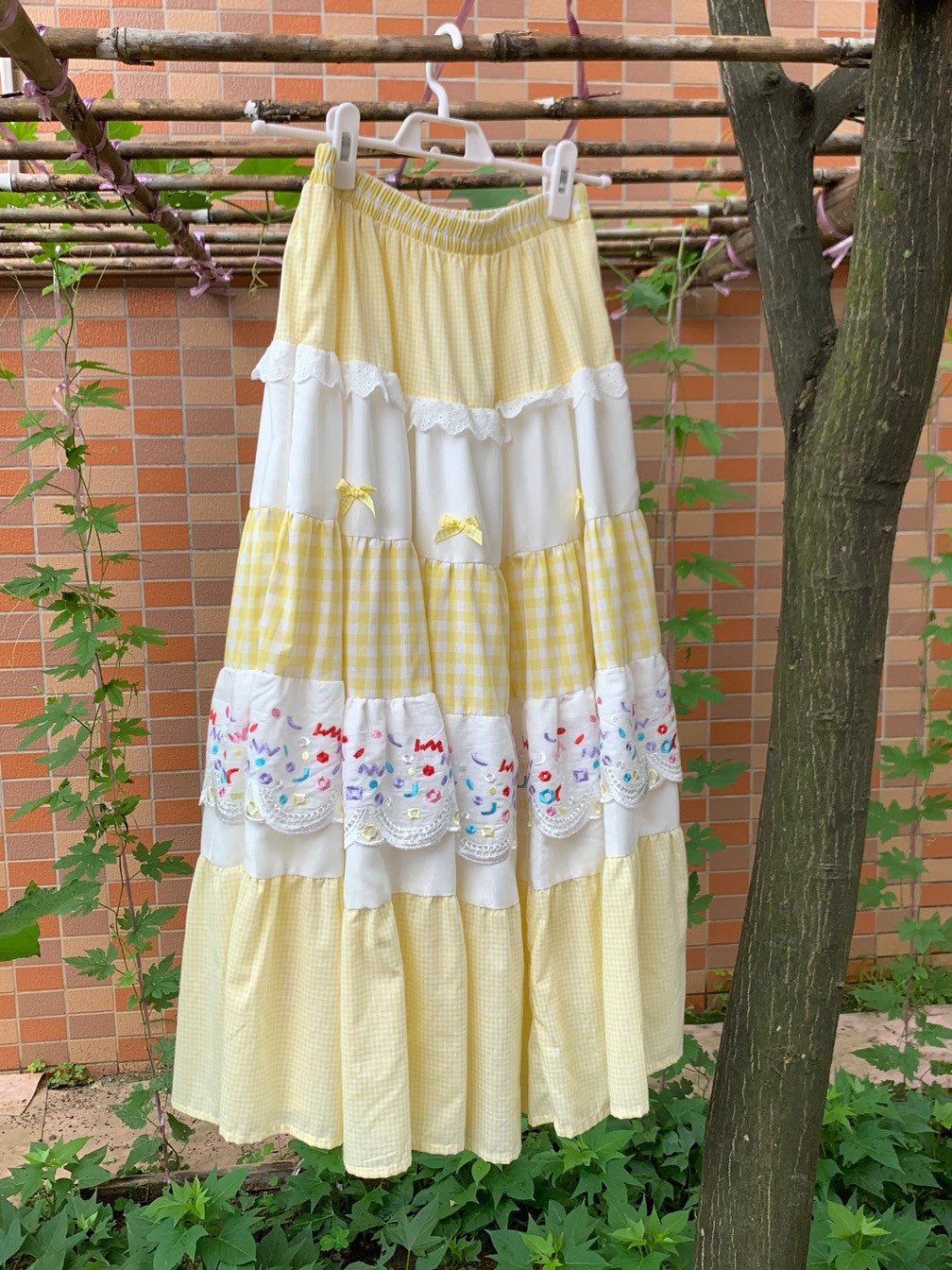 Françoise Cupcake Embroidered Skirt Apparel Three Fleas