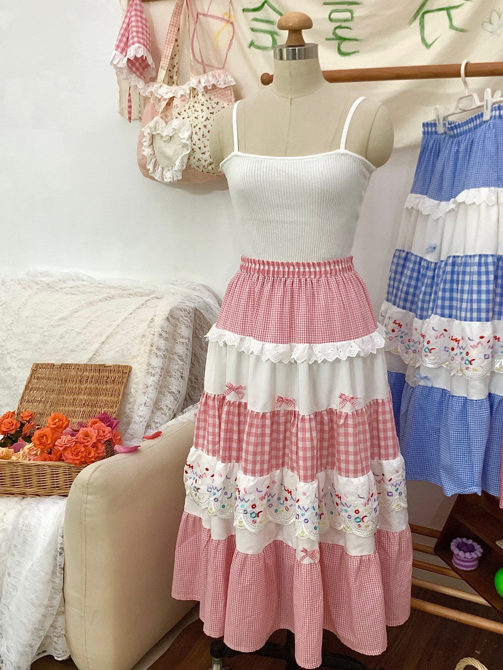 Françoise Cupcake Embroidered Skirt