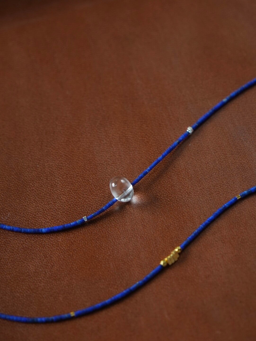 Freesia Lapis Lazuli Beaded Bracelet