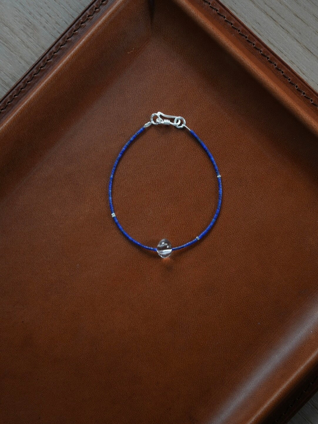 Freesia Lapis Lazuli Beaded Bracelet