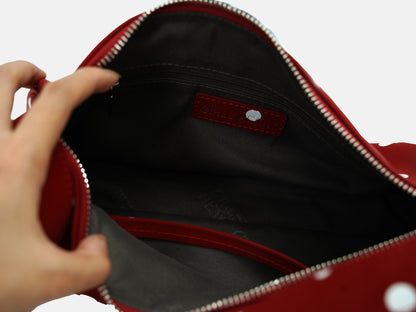 French Retro Polka Dot Soft Cylinder Shoulder Bag | Bag | Three Fleas