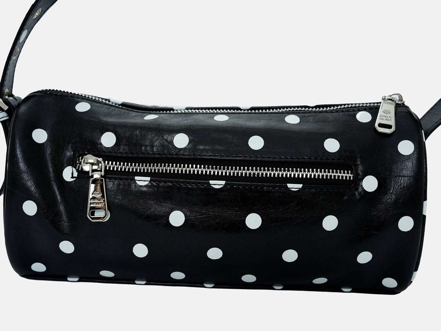 French Retro Polka Dot Soft Cylinder Shoulder Bag | Bag | Three Fleas