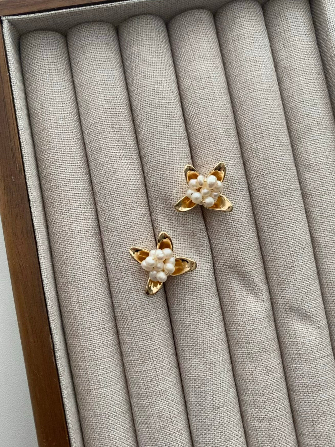 Freshwater Pearl Millet Bead Earrings