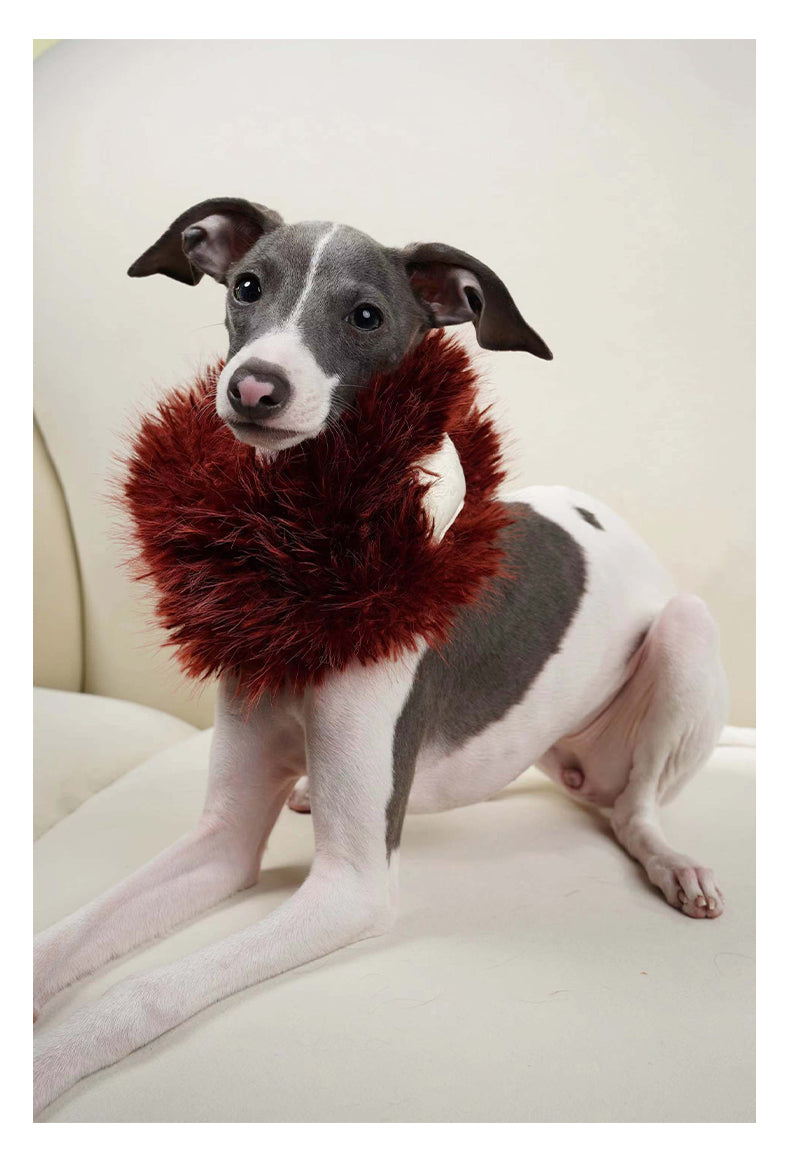Fur Cat Dog Scarf