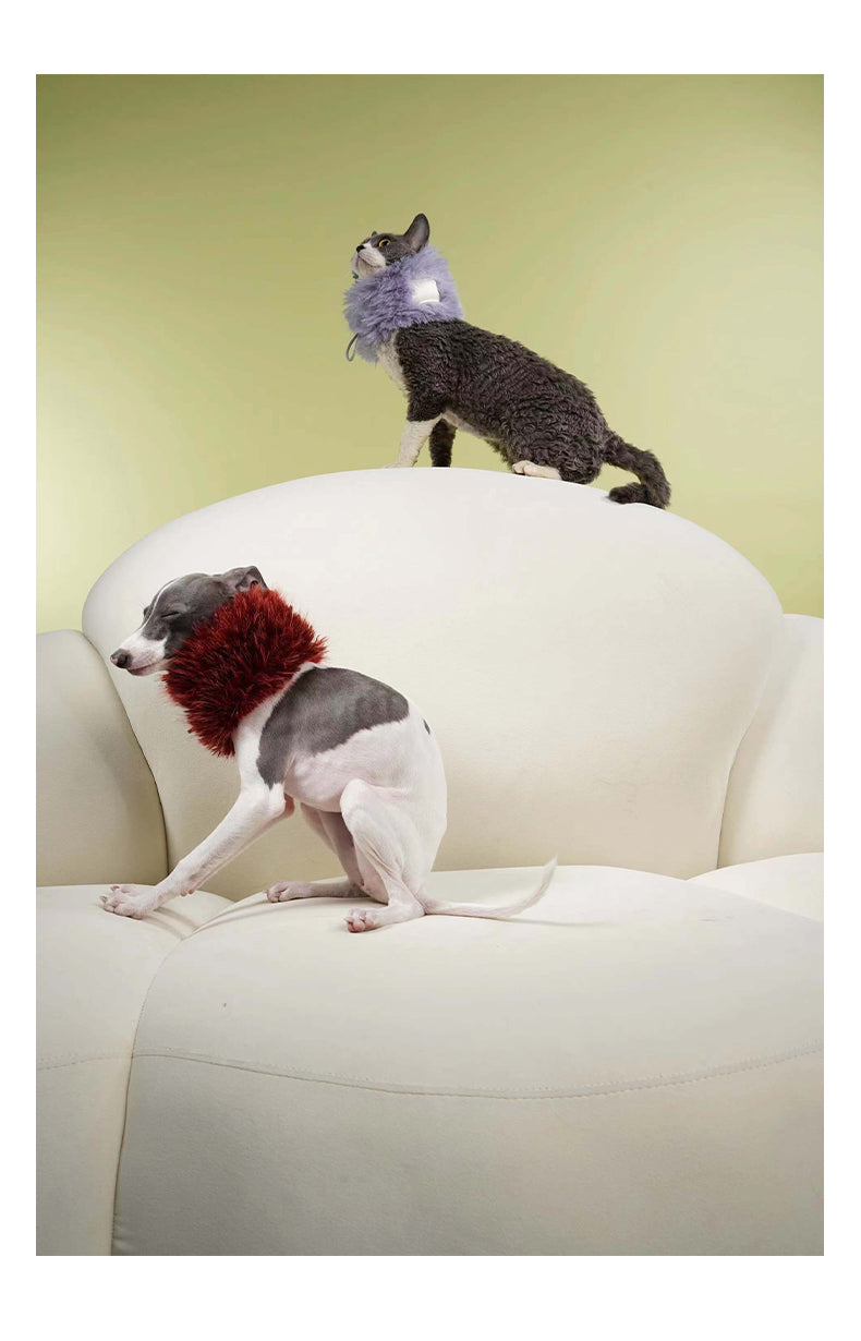 Fur Cat Dog Scarf