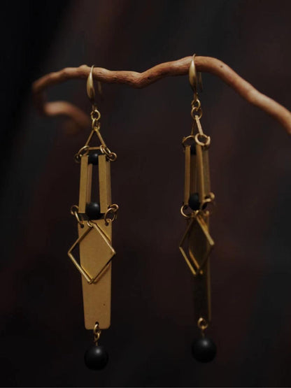 Geometry Copper Earrings