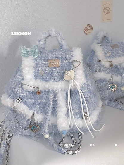 Glacier Butterfly Crochet Backpack
