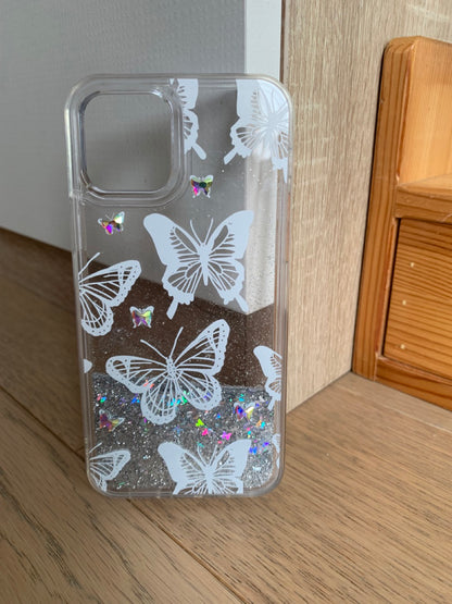 Glitter Quicksand Butterfly Phone Case