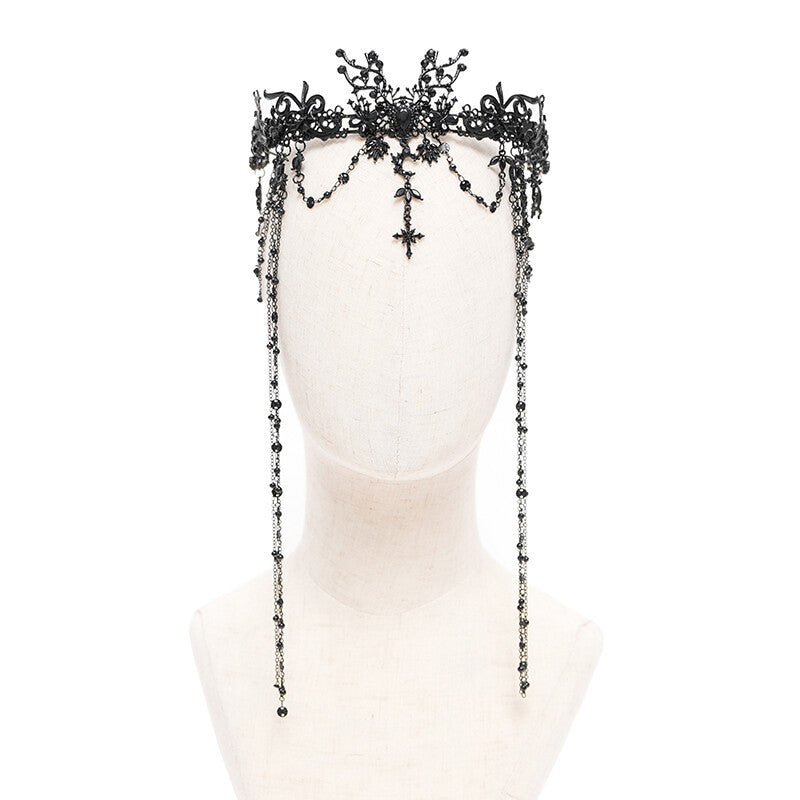 Gothic Tassel Cross Crown