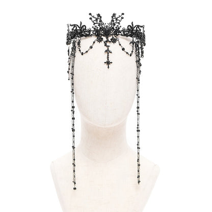 Gothic Tassel Cross Crown