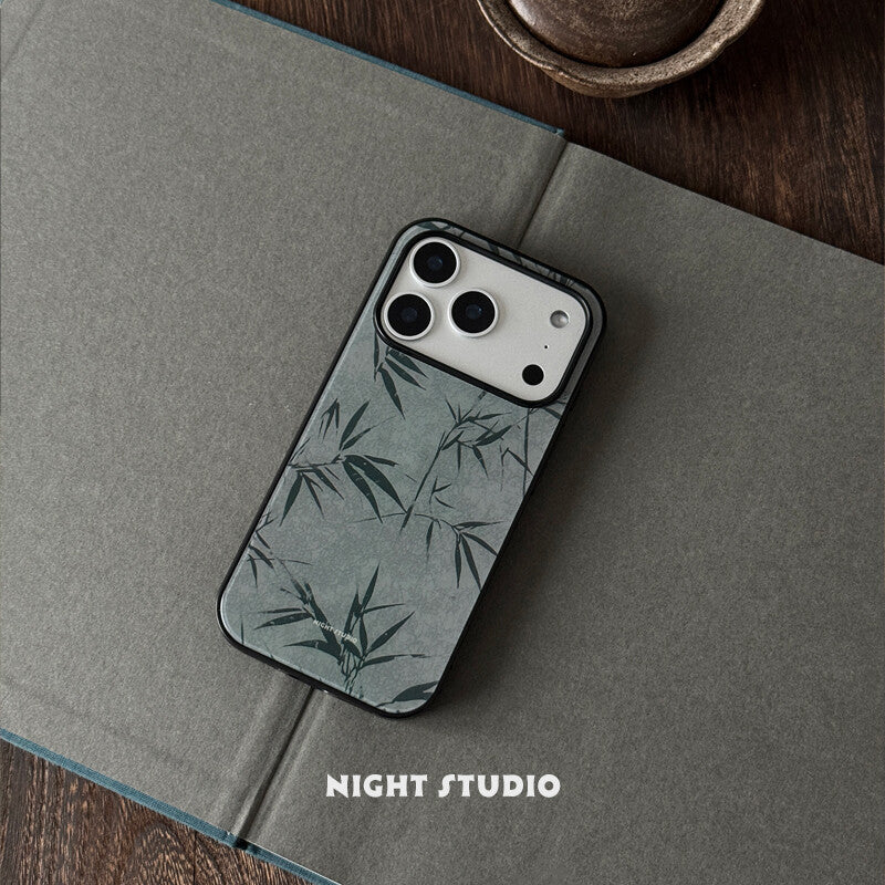 Green Bamboo Shadow Phone Case