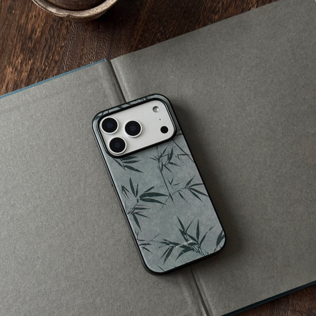 Green Bamboo Shadow Phone Case