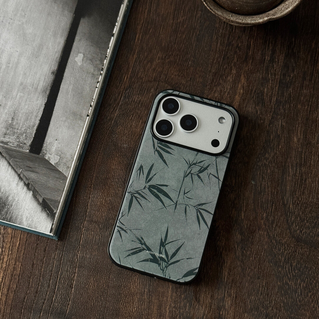 Green Bamboo Shadow Phone Case