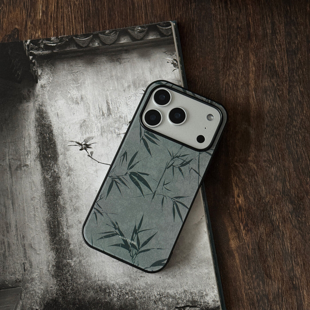 Green Bamboo Shadow Phone Case