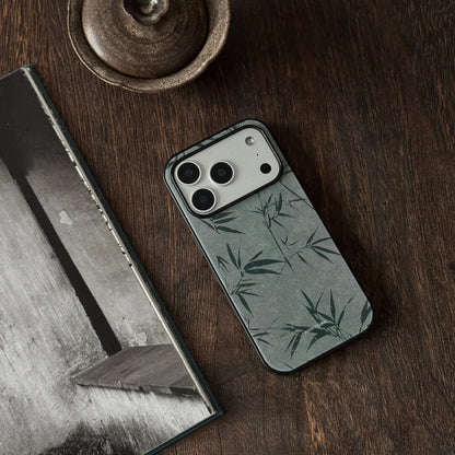 Green Bamboo Shadow Phone Case