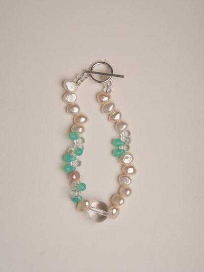 Green Grape Sparkling Water Beaded Bracelet