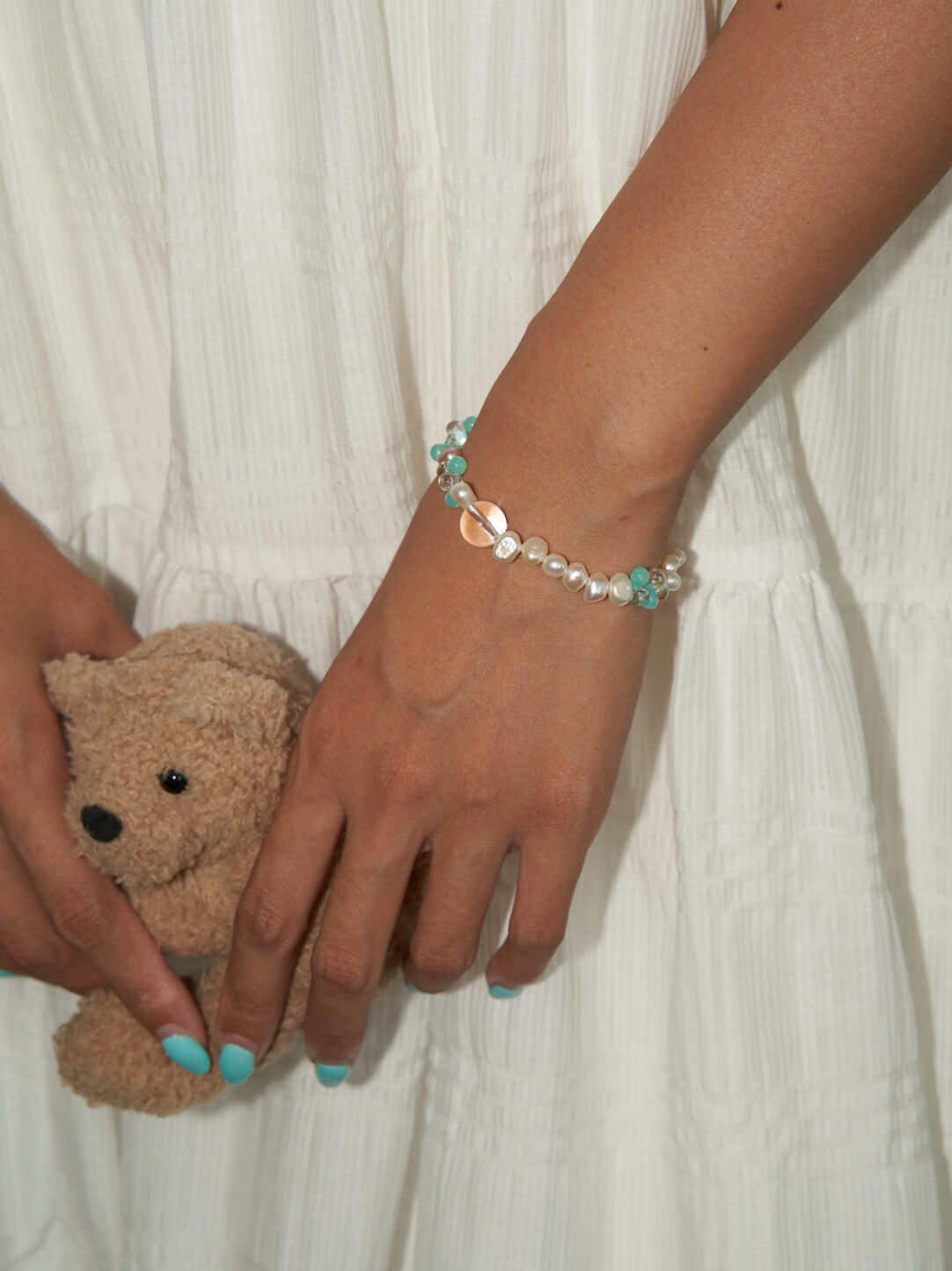 Green Grape Sparkling Water Beaded Bracelet