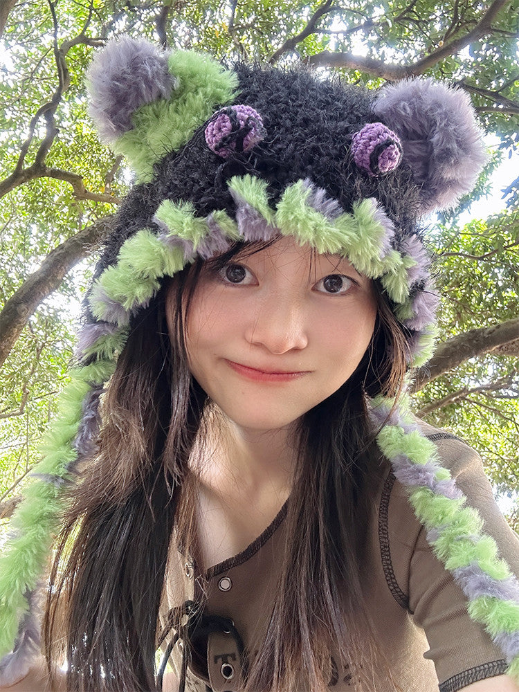 Halloween Cat Handmade Crochet Hat