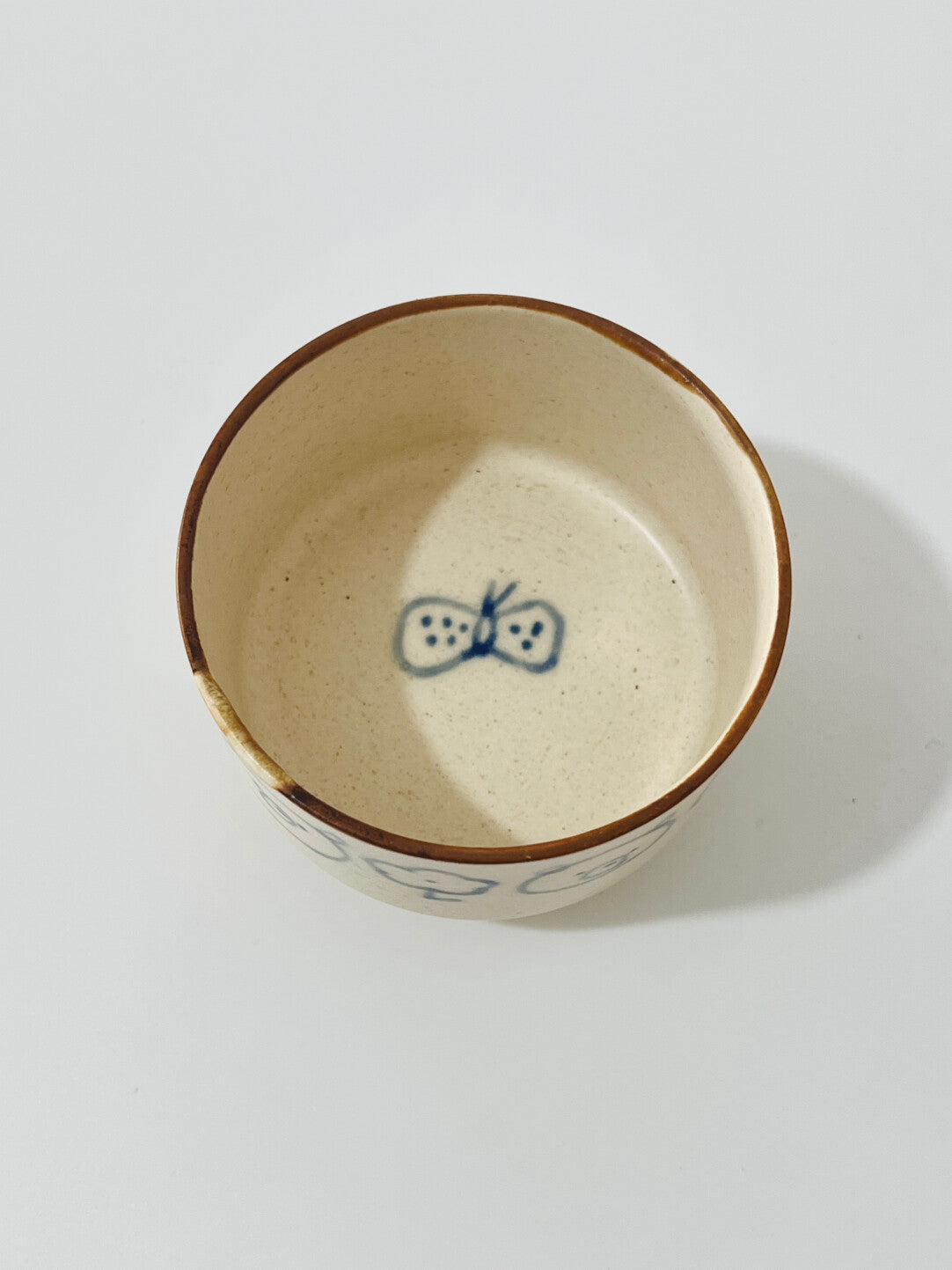 Hand-Painted Blueberry Bear Ceramic Goblet