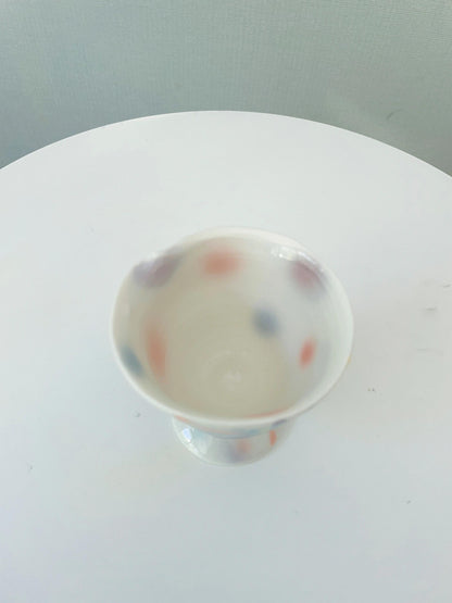 Hand-Painted Fireworks Ceramic Goblet
