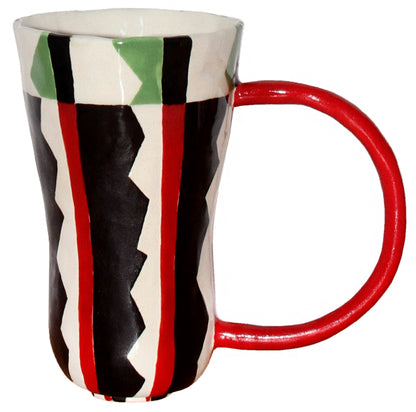 Handmade Artist Abstract Ceramic Cup