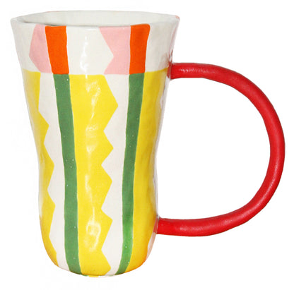 Handmade Artist Abstract Ceramic Cup