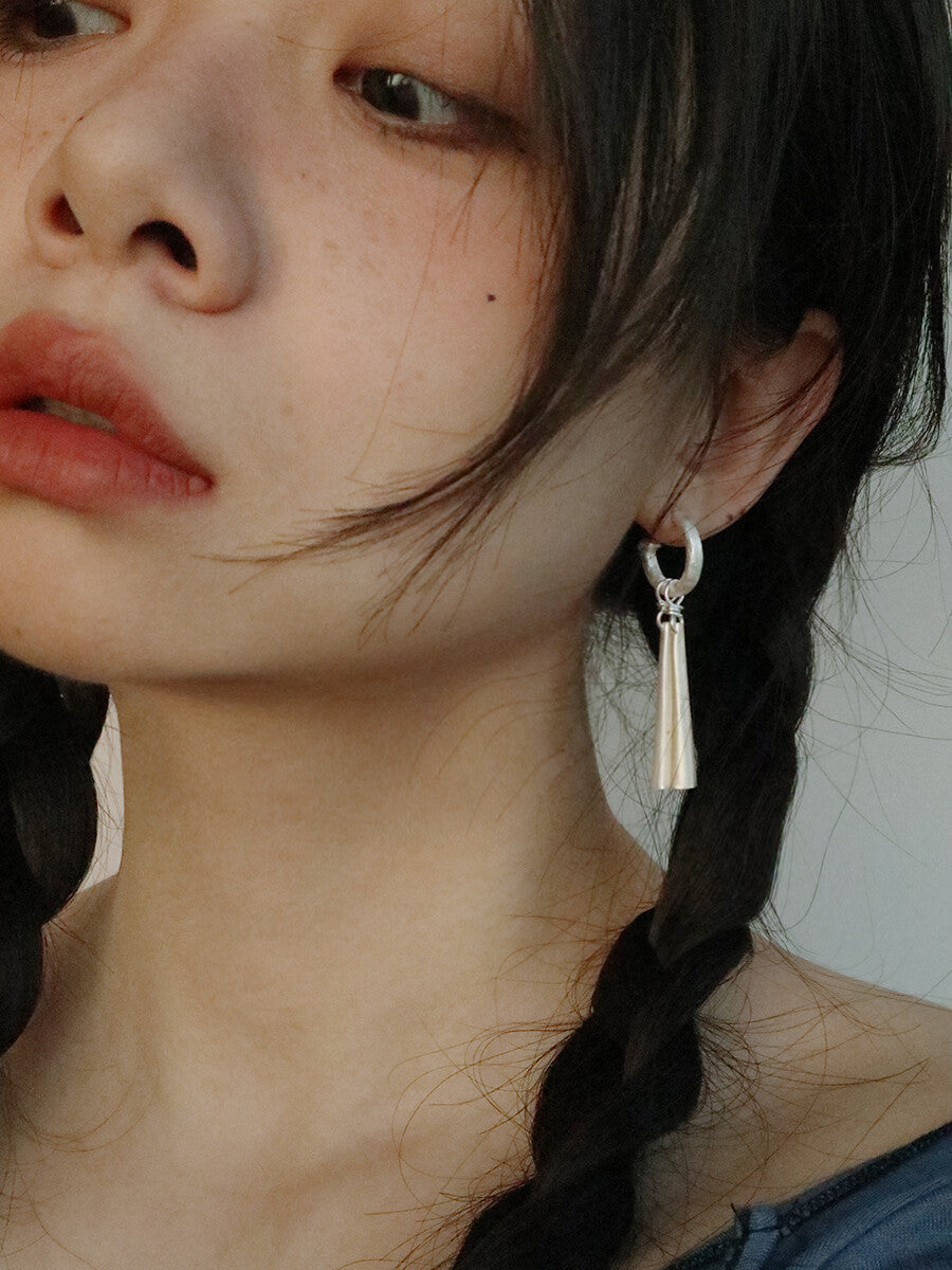 Handmade Bell Silver Earrings