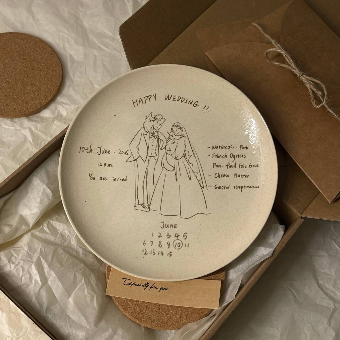 Handmade Birthday & Wedding Anniversary Plates