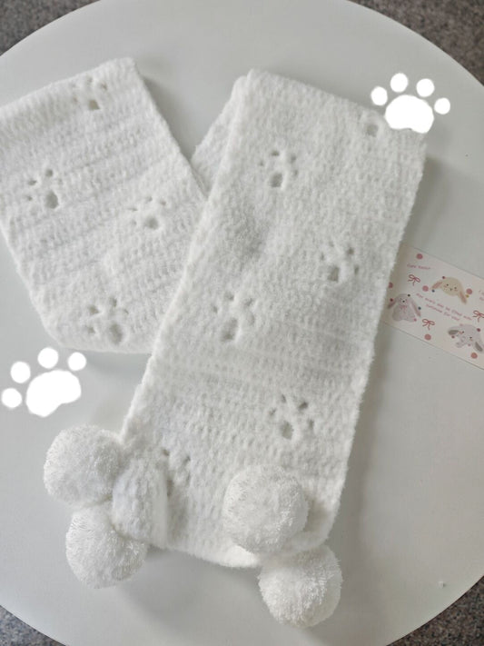 Handmade Cat Paw Scarf
