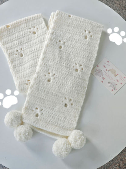 Handmade Cat Paw Scarf