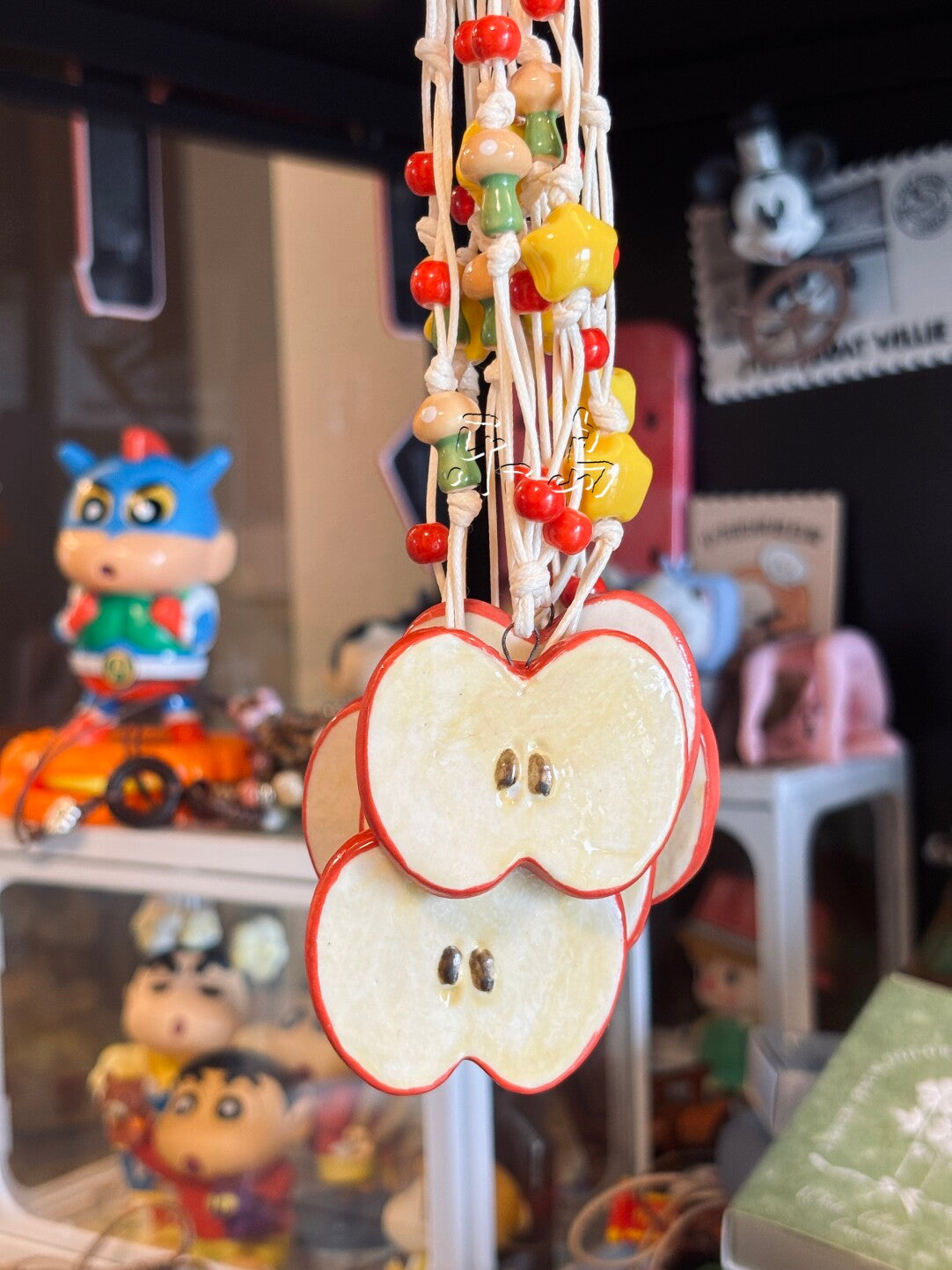 Handmade Ceramic Apple Necklace
