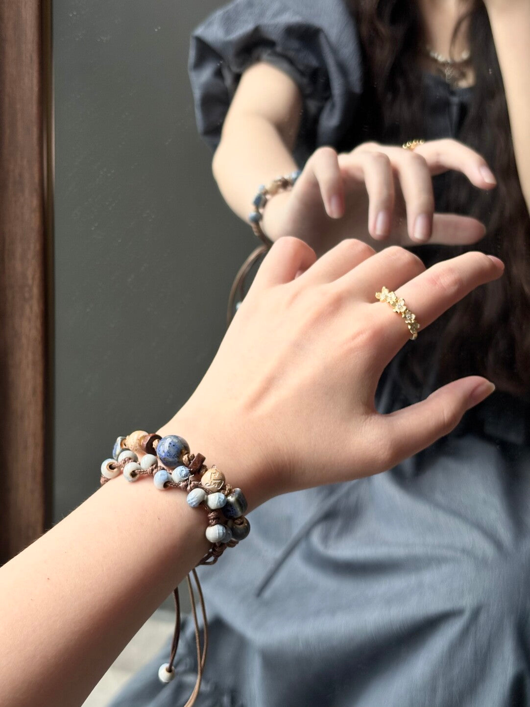 Handmade Ceramic Beaded Bracelet
