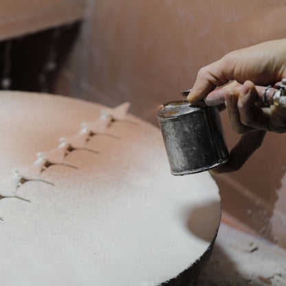 Handmade Ceramic Manta Brooch