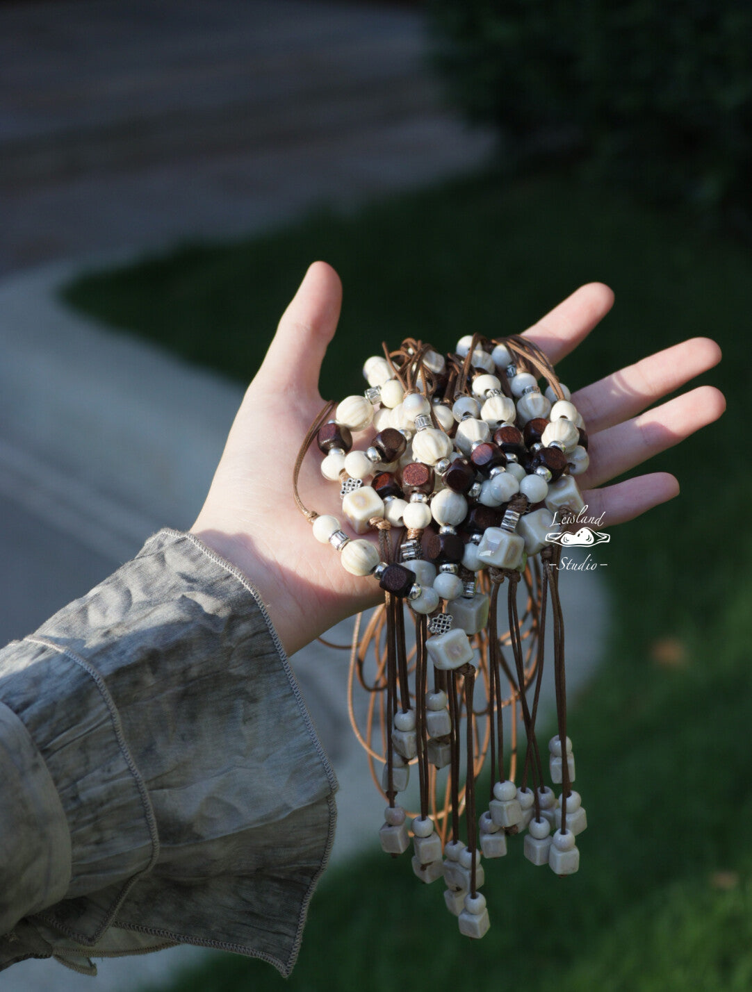 Handmade Ceramic Pendant Necklace