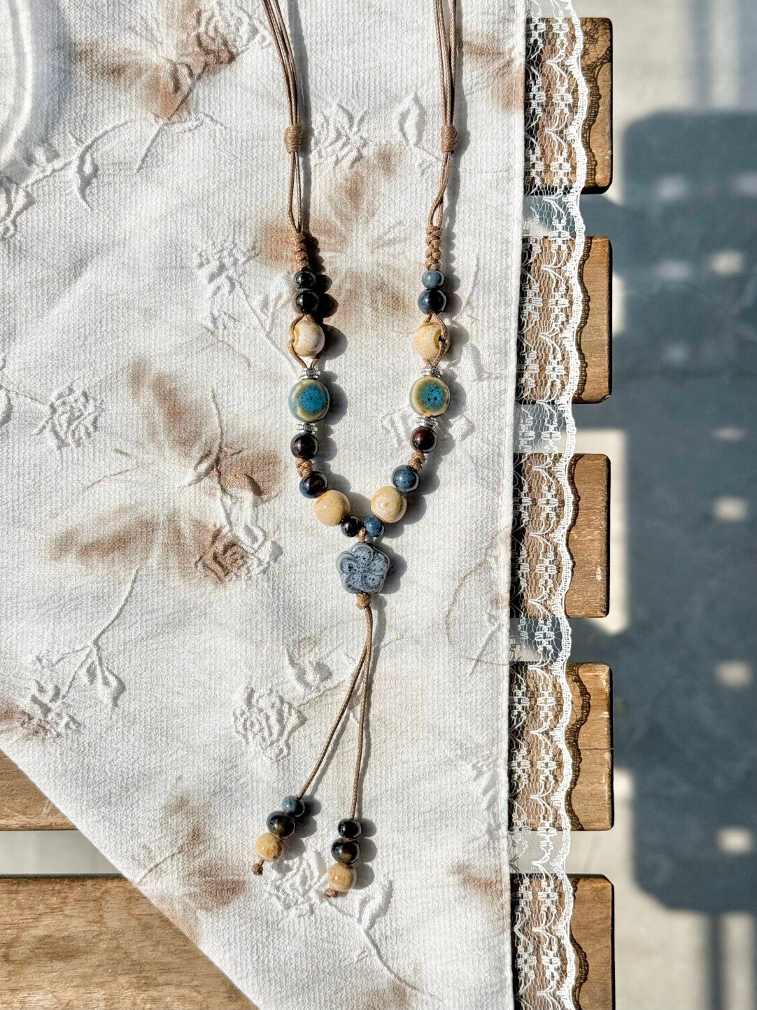 Handmade Ceramic Pendant Necklace