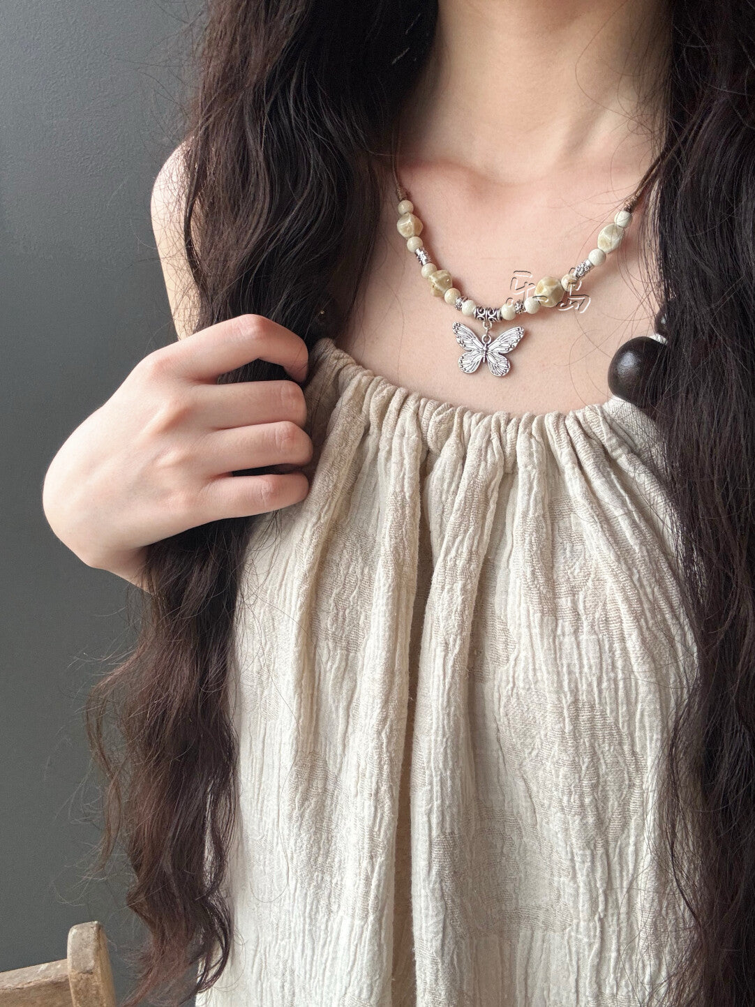 Handmade Ceramic Pendant Necklace