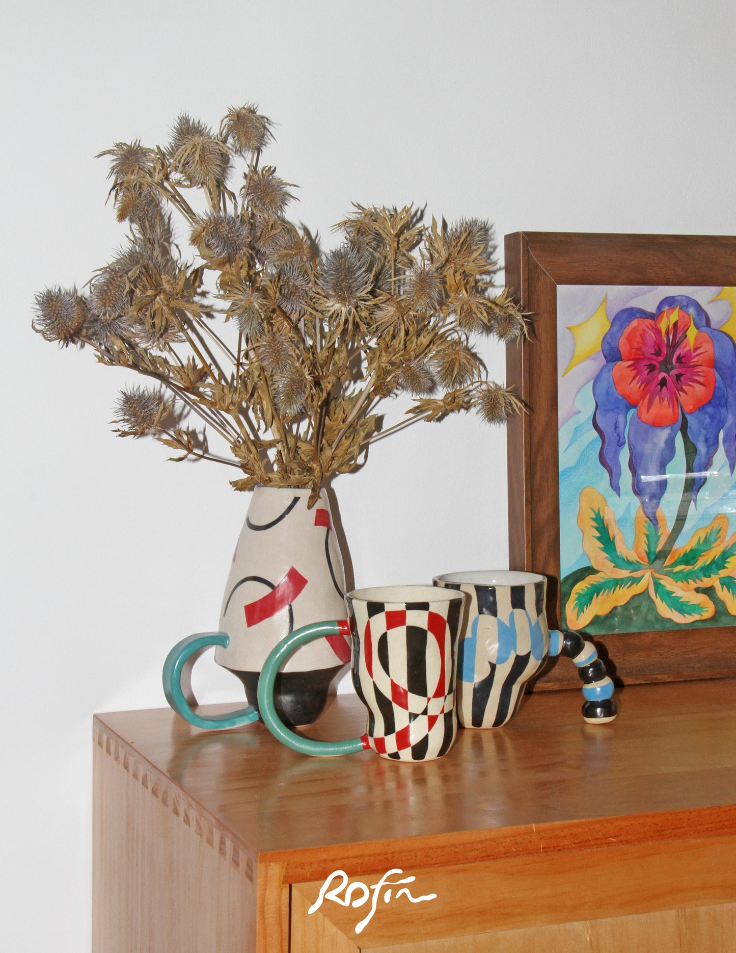 Handmade Circus Twisted Ceramic Cup