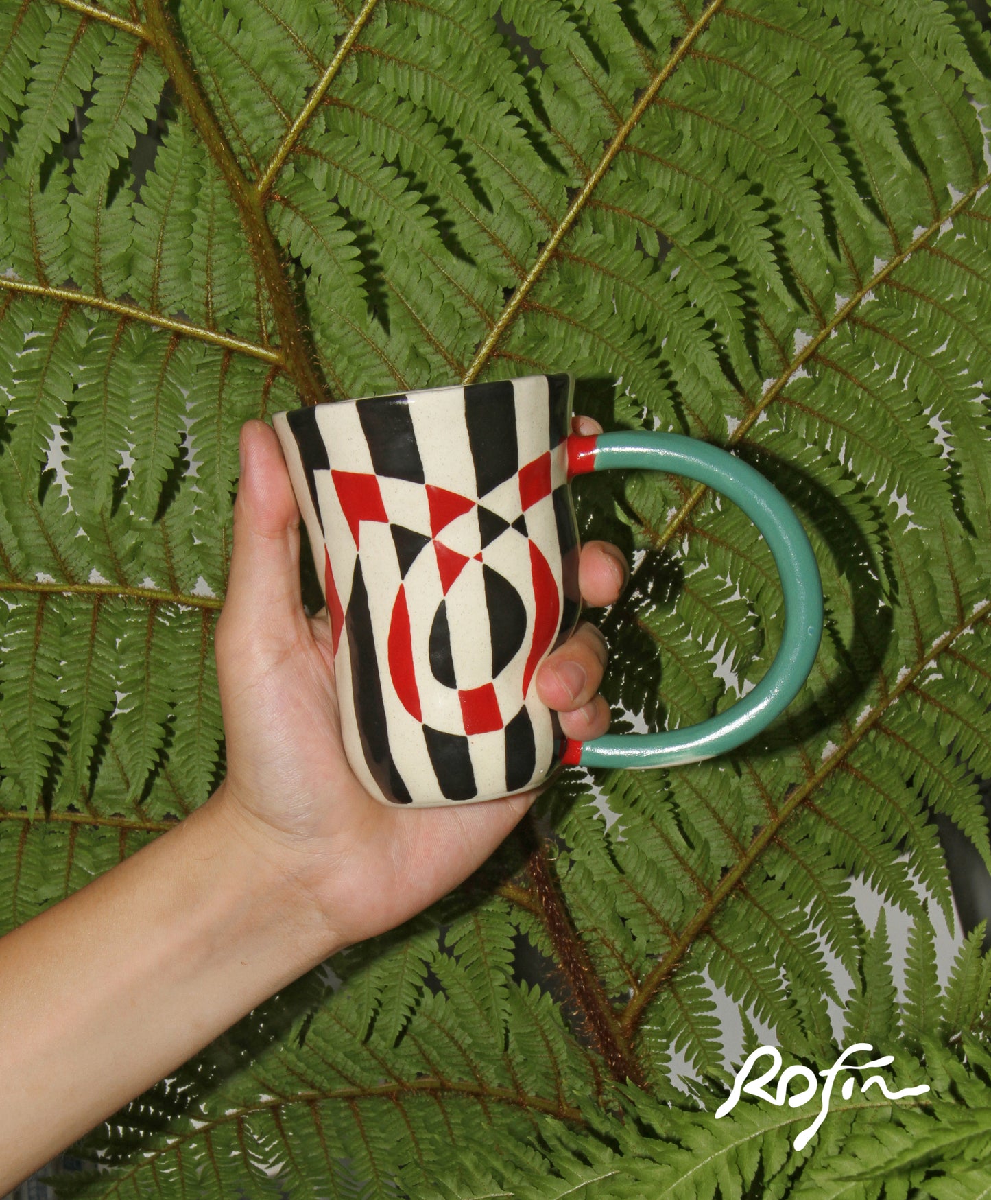 Handmade Circus Twisted Ceramic Cup