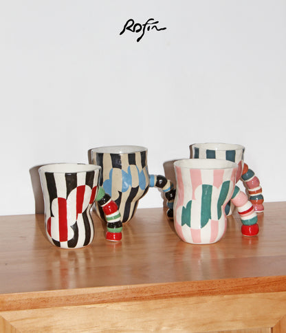 Handmade Circus Twisted Ceramic Cup
