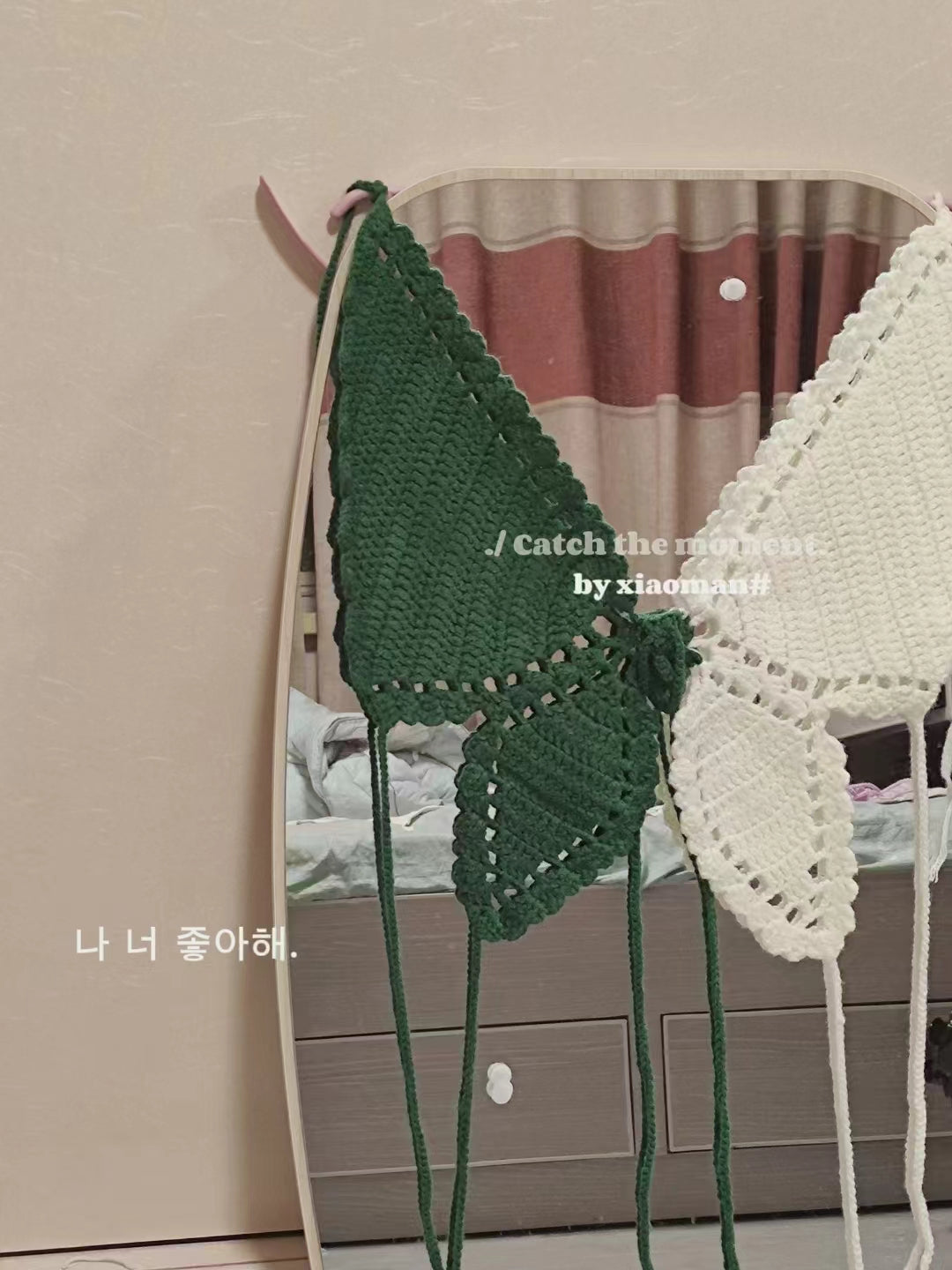 Handmade Crochet Butterfly Crop Top