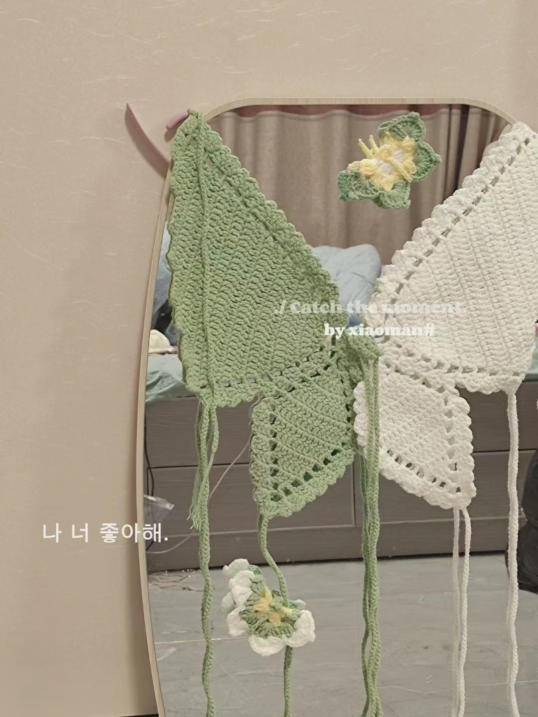 Handmade Crochet Butterfly Crop Top