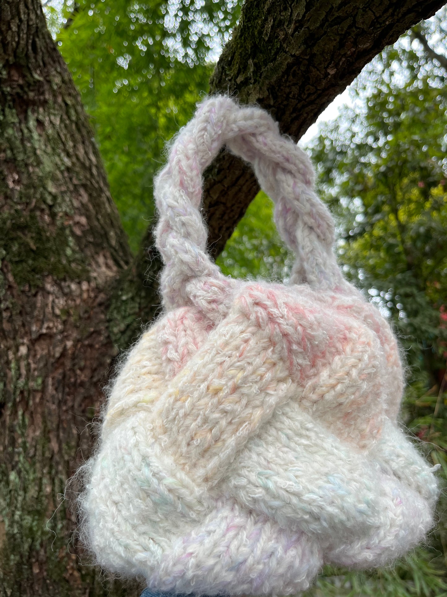 Handmade Crochet Cloud Handbag